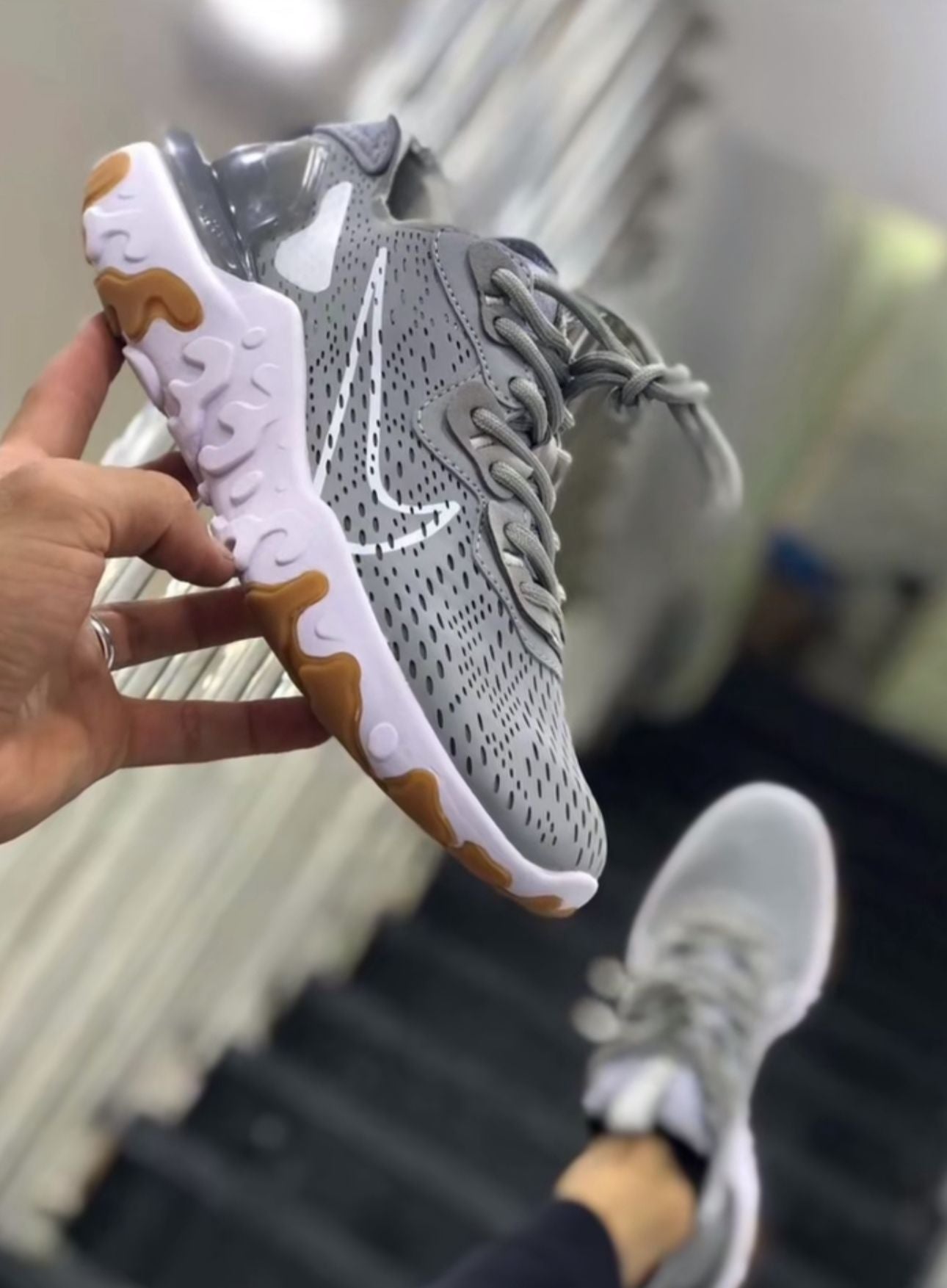 Nike React Vision Goretex Grey and White