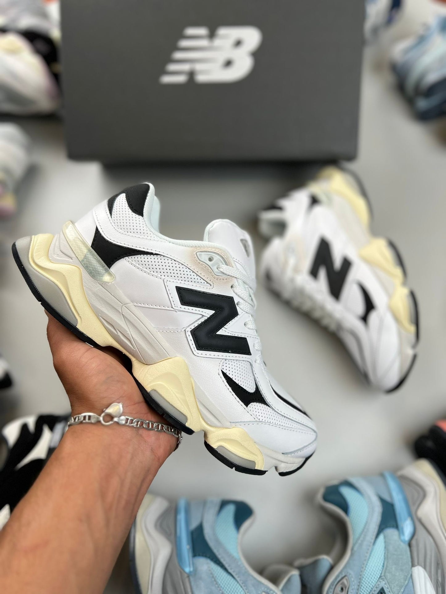 New Balance 9060 White Beige