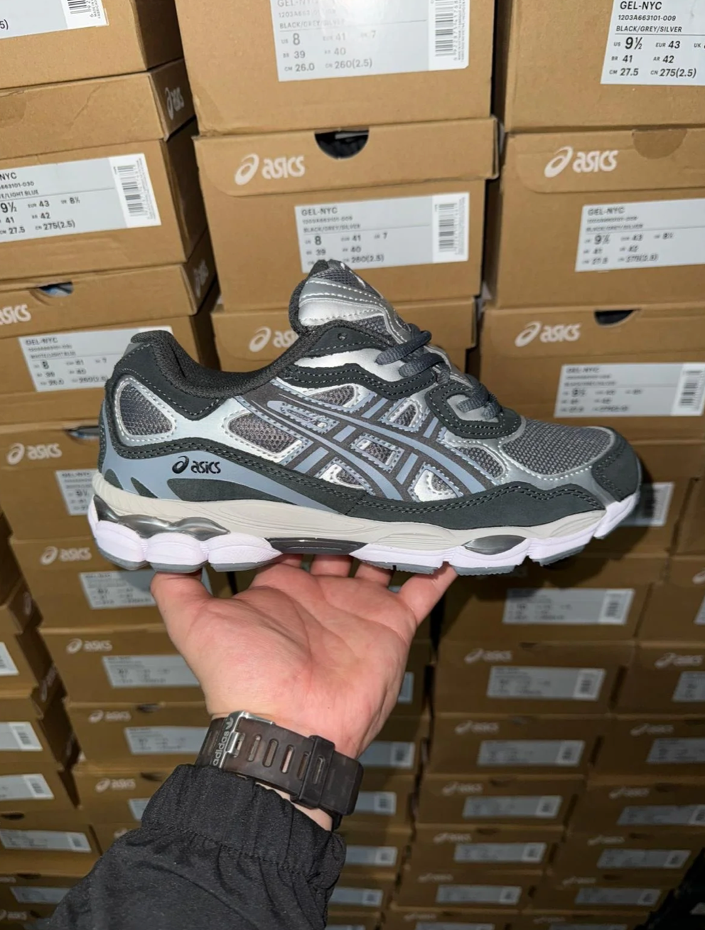 Asics Gel NyC Grey And Black