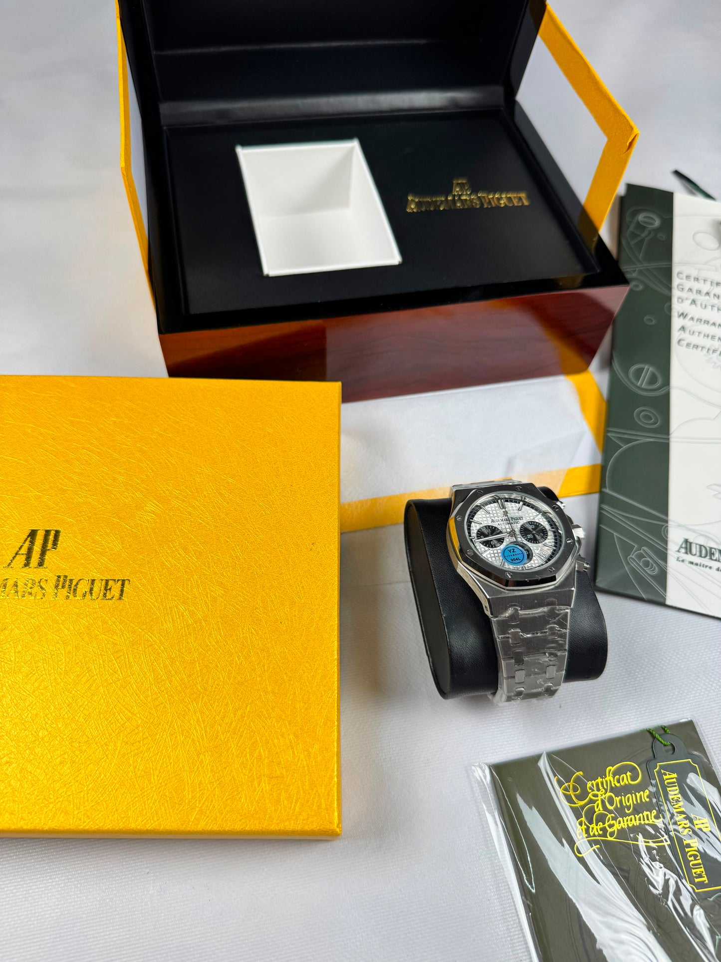Reloj Audemars Piguet Grey And Blue (Maxima Calidad)