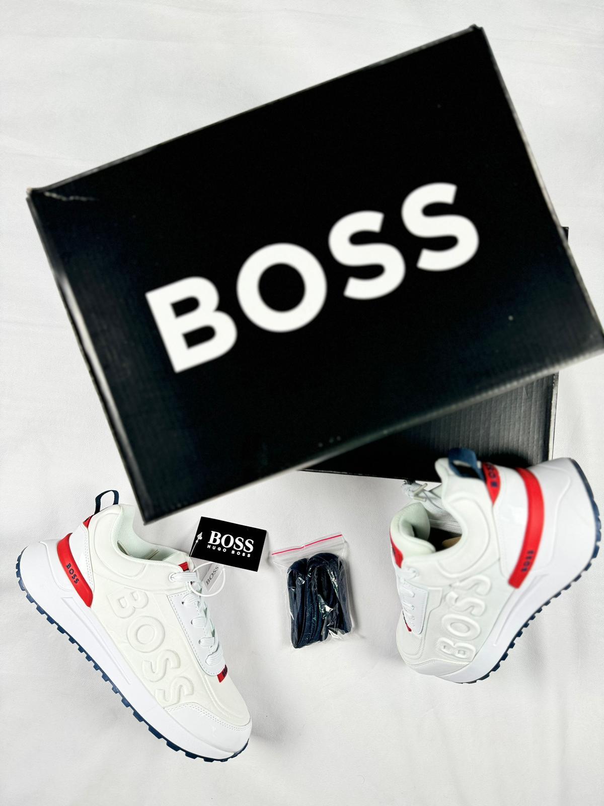 Zapatillas Hugo Boss Blancas con Rojo
