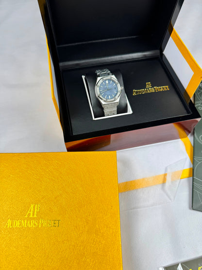 Reloj Audemars Piguet Grey And Blue (Maxima Calidad)