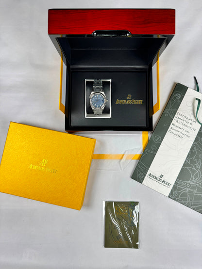 Reloj Audemars Piguet Grey And Blue (Maxima Calidad)