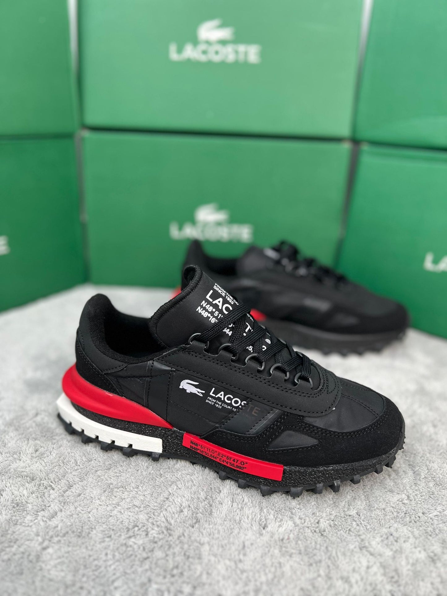 Lacoste Elite Active Black and Red