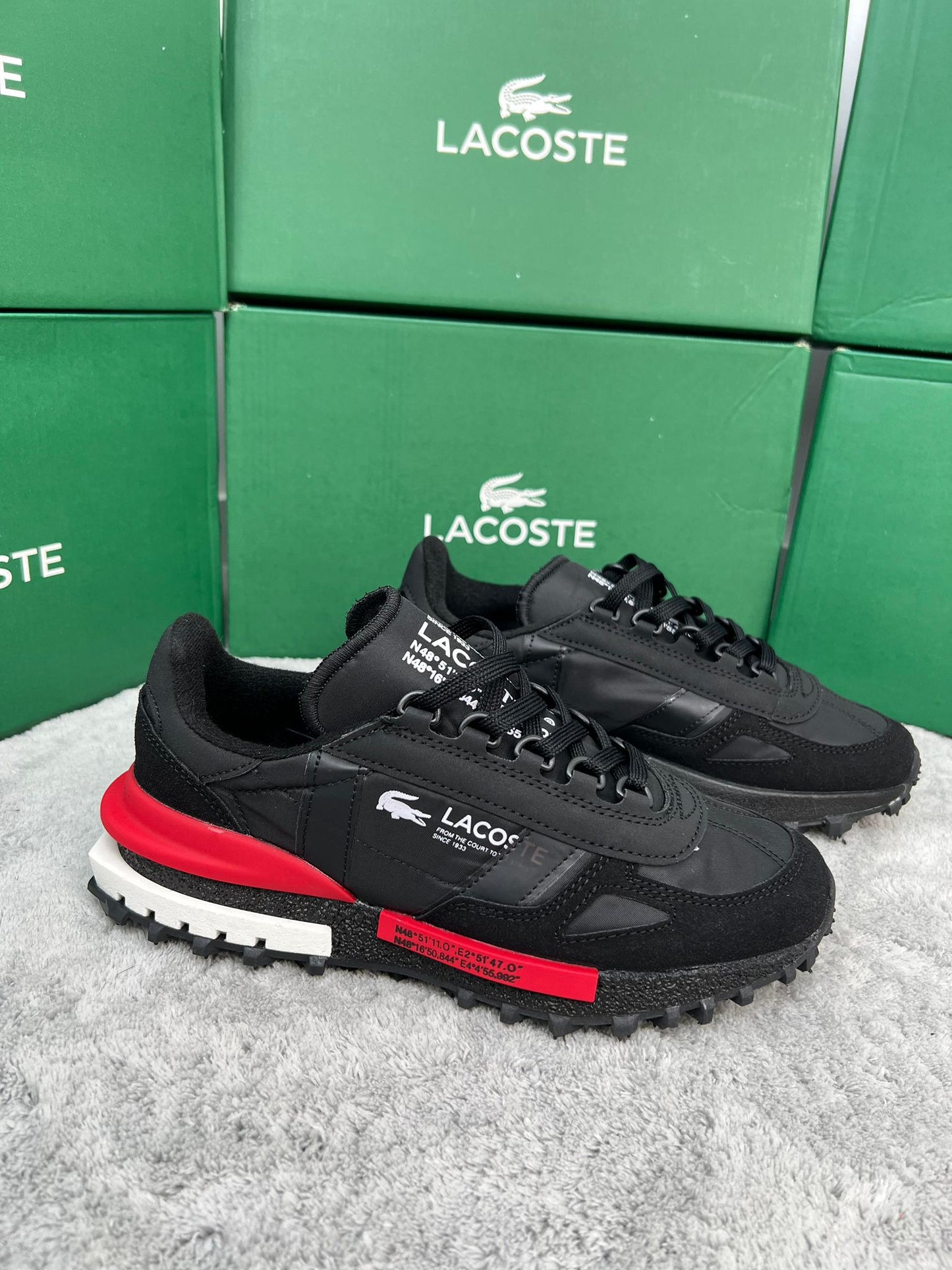 Lacoste Elite Active Black and Red