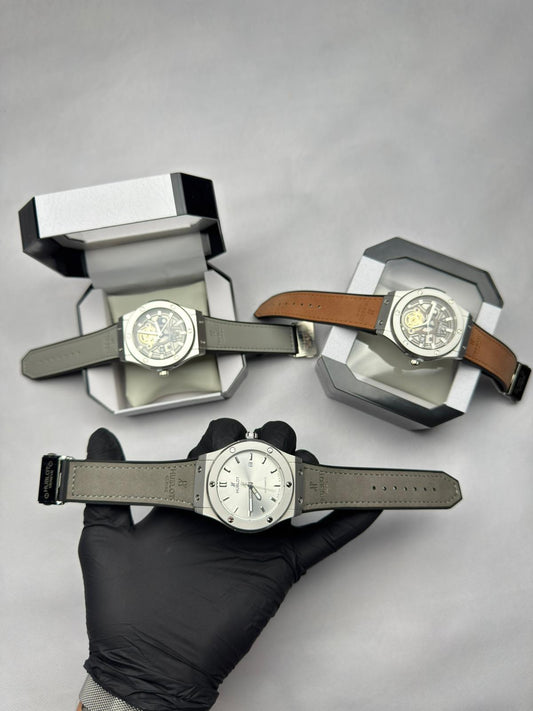 Hublot Classic Fusion Titanio Dial Blanco – Correa Gris