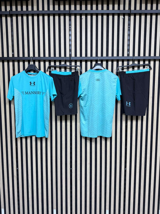 Conjunto Under Armour Mansory Azul Premium