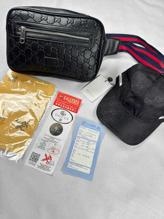 Pack Bolso Cruzado + Gorra Piel Grabada
