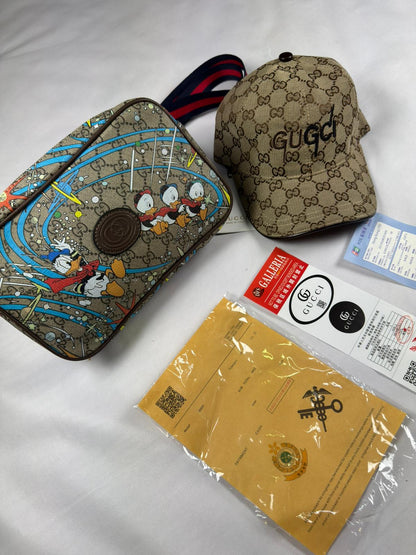 Pack Bolso Cruzado + Gorra Beige