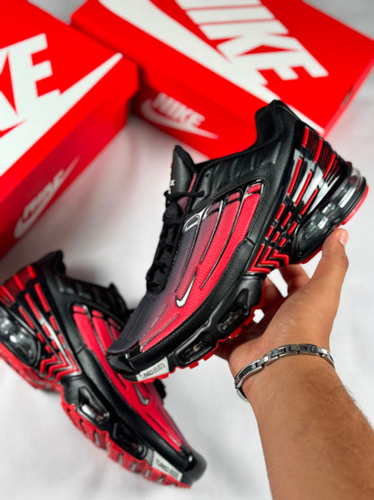 Nike Tn Tunned Black And Red