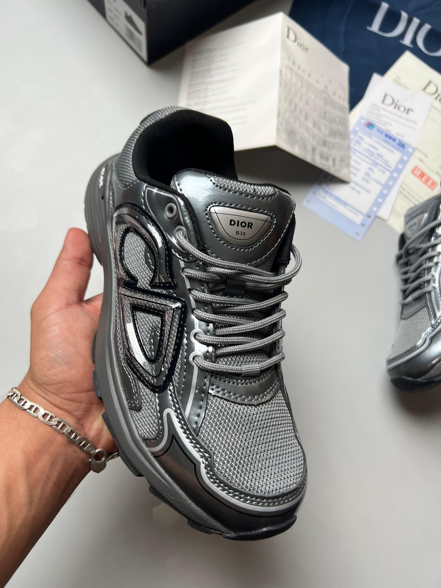 Dior B30 Metalic Grey