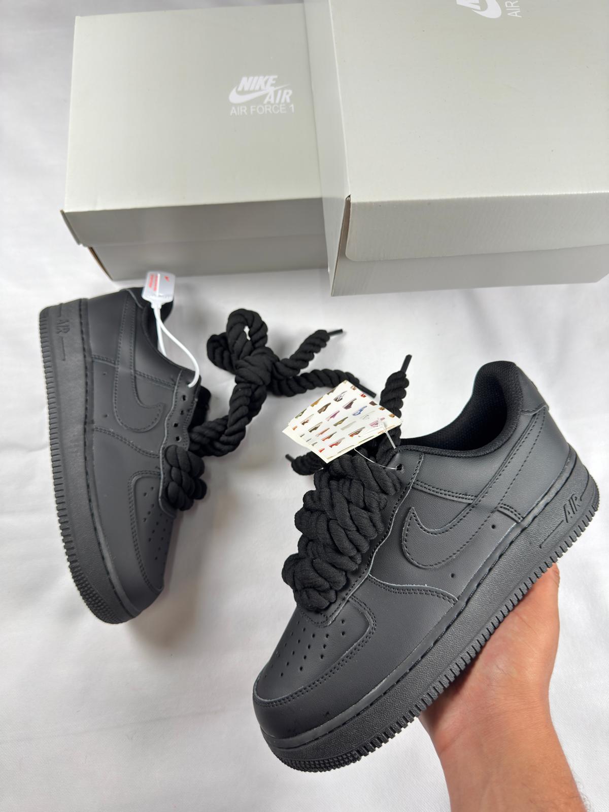 Nk Air Force 1 Black Rope Laces