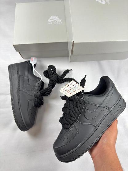 Nk Air Force 1 Black Rope Laces