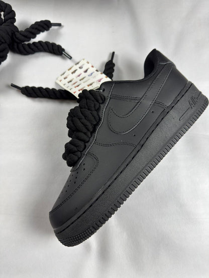 Nk Air Force 1 Black Rope Laces