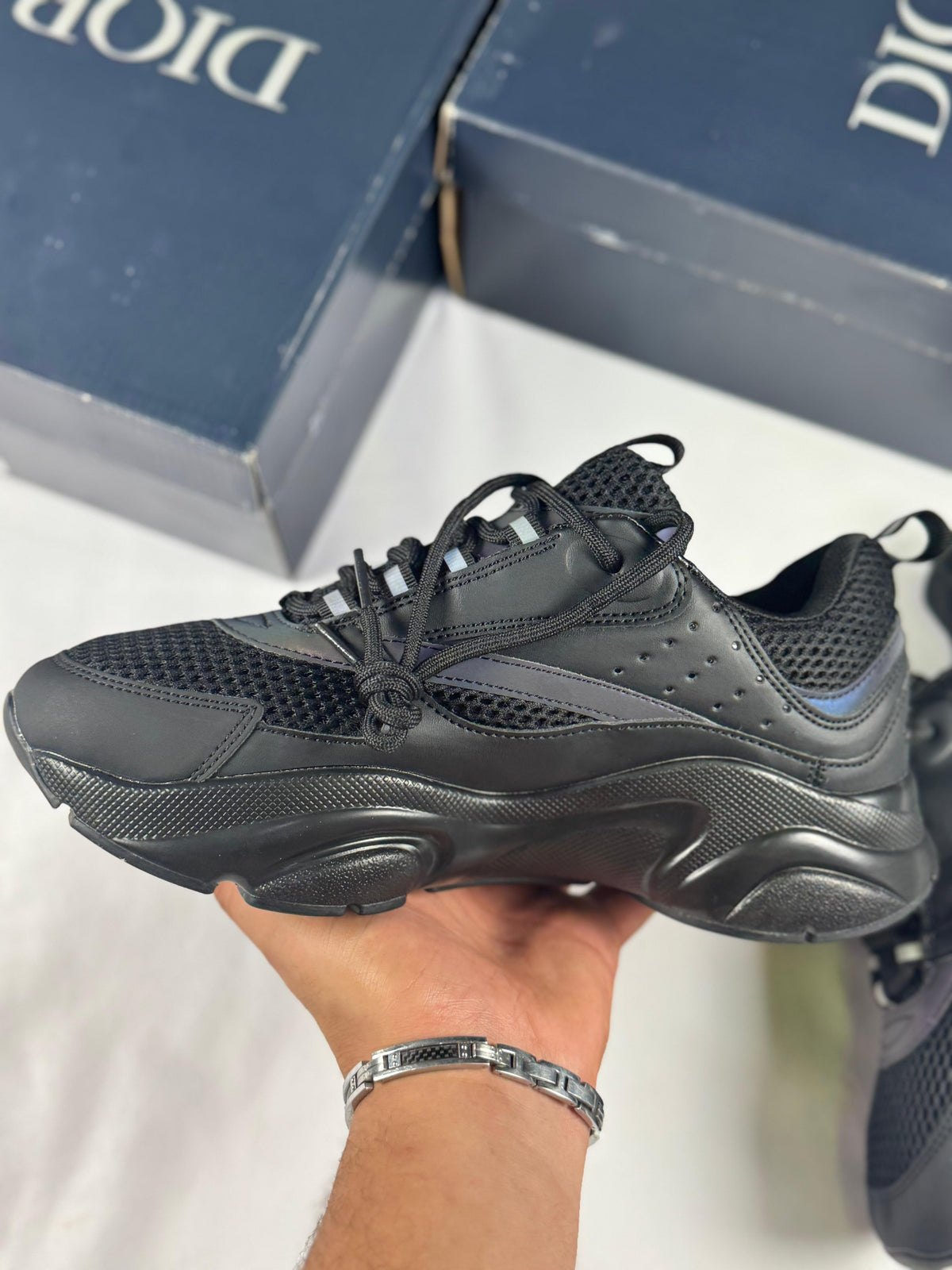 Dior B22 Multicolor Reflective Black